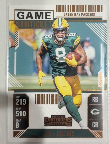 2024 Panini Contenders Season Ticket #35 Josh Jacobs — front
