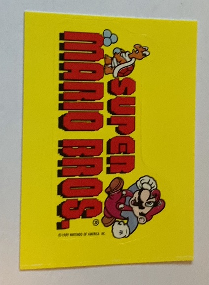 1989 Topps Nintendo Super Mario Bros. Sticker #9 — front