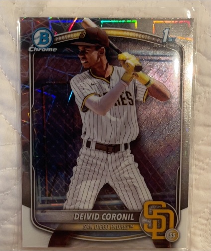 2025 Bowman Chrome #BCP-173 Deivid Coronil — front