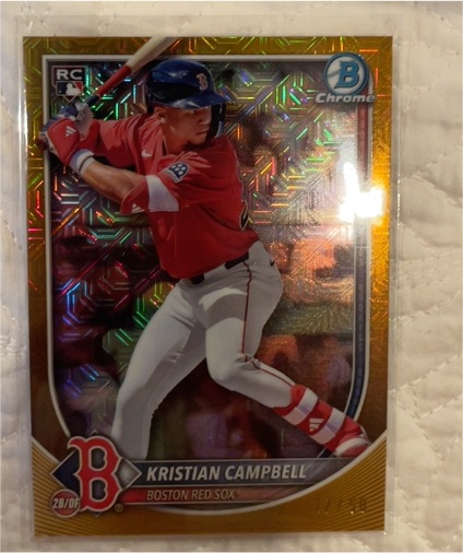 2025 Bowman Chrome #58 Kristian Campbell — front