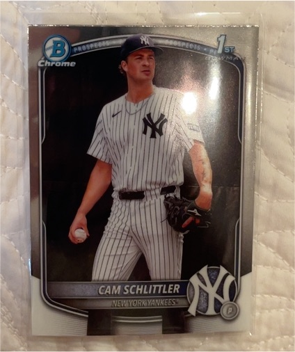 2025 Bowman Chrome #BCP-166 Cam Schlittler — front