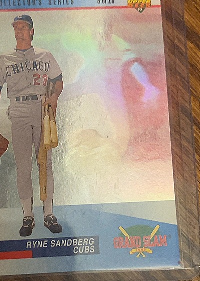 1993 Upper Deck Denny's Grand Slam Holograms #8 Ryne Sandberg — front