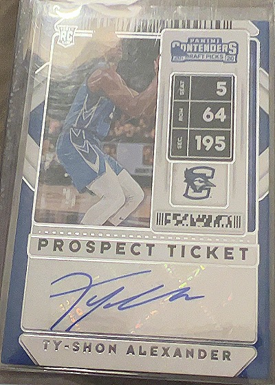 2020 Panini Contenders Draft Picks #109 Ty-Shon Alexander — front