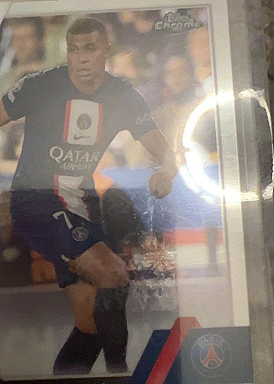2022 Topps Chrome UEFA #100 Kylian Mbappe — front