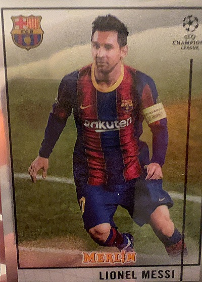 2020-21 Topps Merlin Chrome #1 Lionel Messi — front