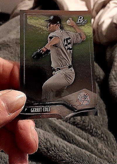 2021 Bowman Platinum #77 Gerrit Cole — front