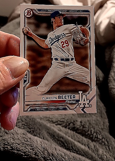 2021 Bowman #14 Clayton Beeter — front