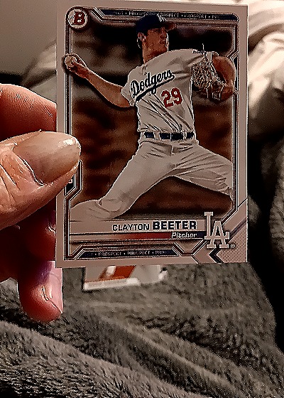 2021 Bowman #BFE-81 Clayton Beeter — front