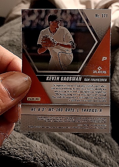 2021 Panini Mosaic #171 Kevin Gausman — back