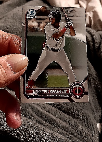2022 Bowman Chrome #BCP-117 Emmanuel Rodriguez — front