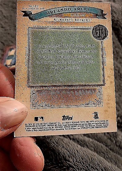 2019 Topps Gypsy Queen #252 Orlando Arcia — back
