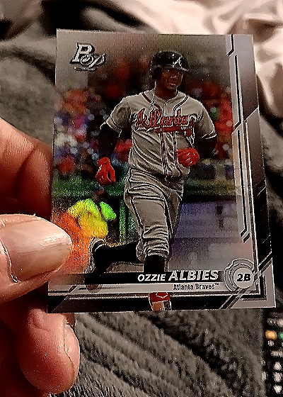 2019 Bowman Platinum #21 Ozzie Albies — front