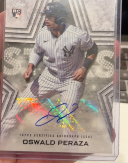 2023 Topps Series 1 Baseball Stars Autographs #BSA-OP Oswald Peraza — front