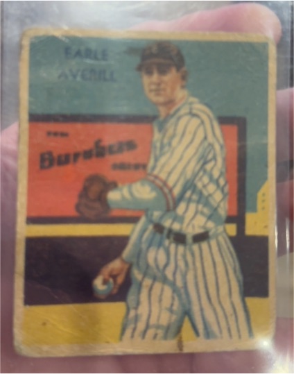 1934 Diamond Stars #100 Earle Averill — front