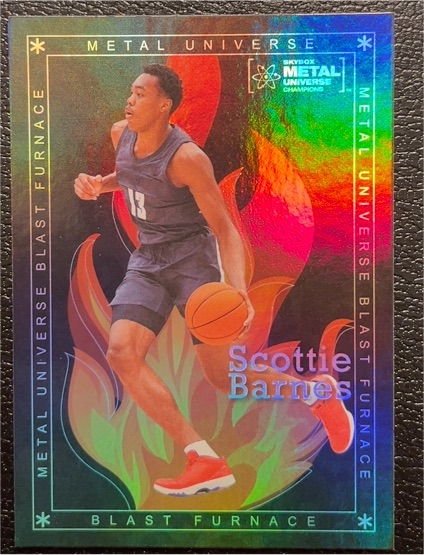 2021 Skybox Metal Universe Champions Blast Furnace #BF-11 Scottie Barnes — front