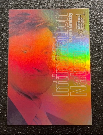 2021 Skybox Metal Universe Champions Intimidation Nation #IN-20 Wayne Gretzky — front