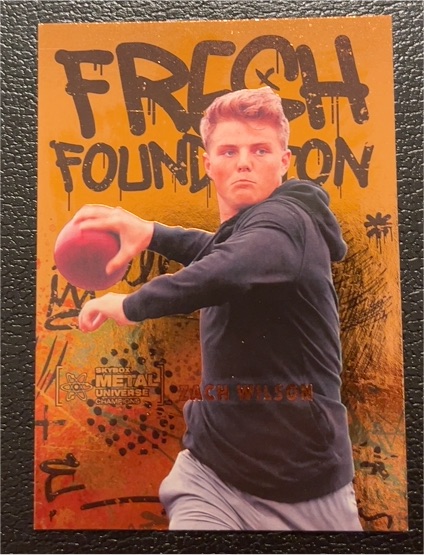 2021 Skybox Metal Universe Champions #FF15 Zach Wilson Fresh Foundation — front