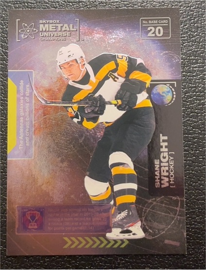 2021 Skybox Metal Universe Champions #20 Shane Wright — front