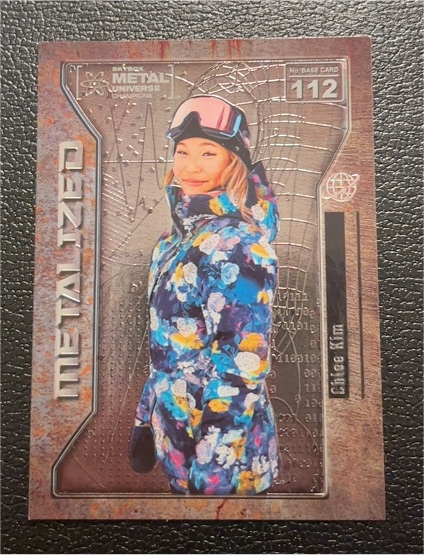 2021 Skybox Metal Universe Champions Metalized #112 Chloe Kim — front