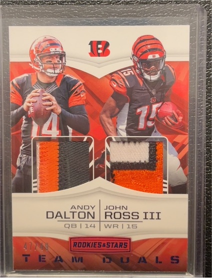 2017 Panini Rookies & Stars #7 Andy Dalton John Ross III — front