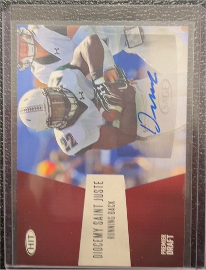 2018 Sage Hit Autographs #A-76 Diocemy Saint Juste Hawaii Rainbow Warriors Auto — front