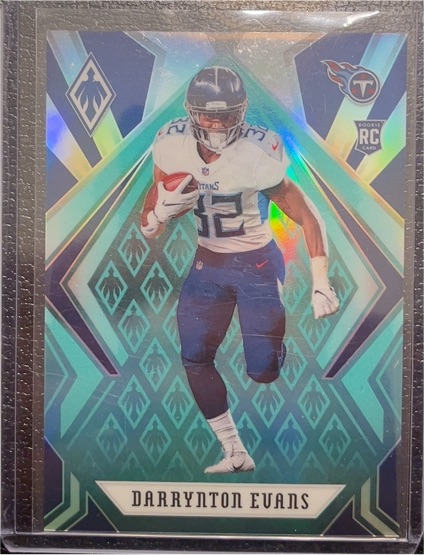 2020 Panini Phoenix #134 Darrynton Evans Fire Burst RC Titans — front