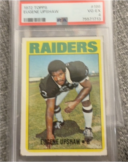 1972 Topps #186 Eugene Upshaw — front