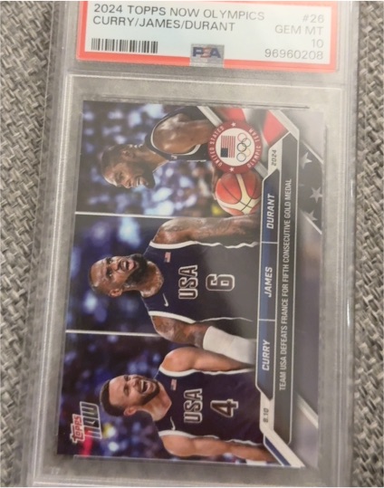 2024 Topps Now Olympics #26 Curry/James/Durant — front