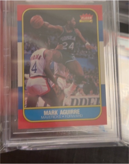 1986-87 Fleer #3 Mark Aguirre — front