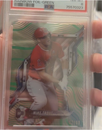 2018 Topps High Tek #HT-MT Mike Trout — front