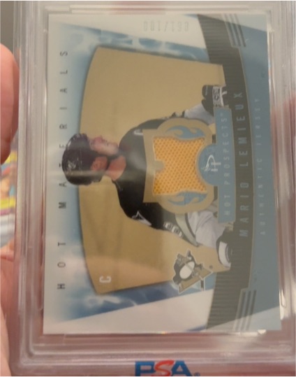 2006 Fleer Hot Prospects Hot Materials #HM-ML Mario Lemieux — front