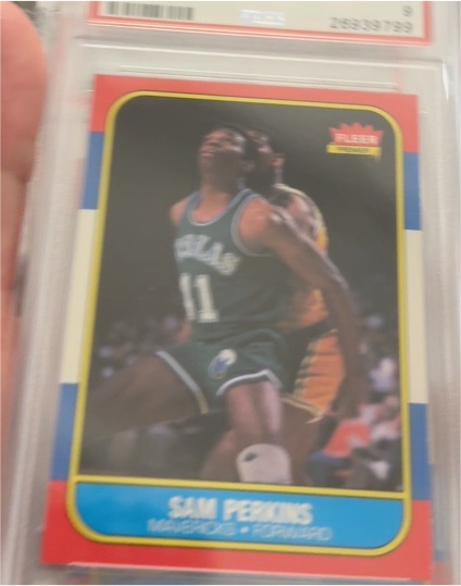 1986 Fleer #86 Sam Perkins — front