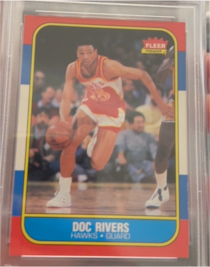 1986 Fleer #91 Doc Rivers — front