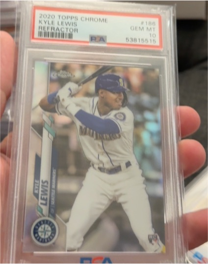 2020 Topps Chrome #186 Kyle Lewis — front
