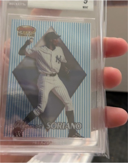 1999 Bowman's Best #169 Alfonso Soriano Rookie Card — front