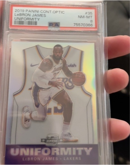 2019 Panini Contenders Optic #35 LeBron James Uniformity — front