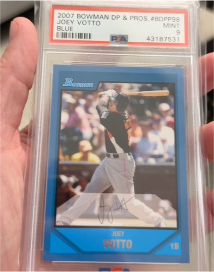 2007 Bowman Draft Picks & Prospects #BDPP98 Joey Votto Blue — front