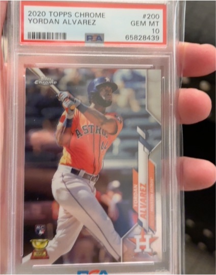 2020 Topps Chrome #200 Yordan Alvarez — front