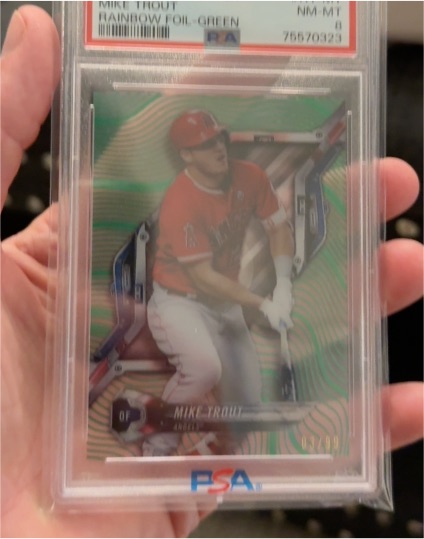 2018 Topps High Tek #HT-MT Mike Trout — front