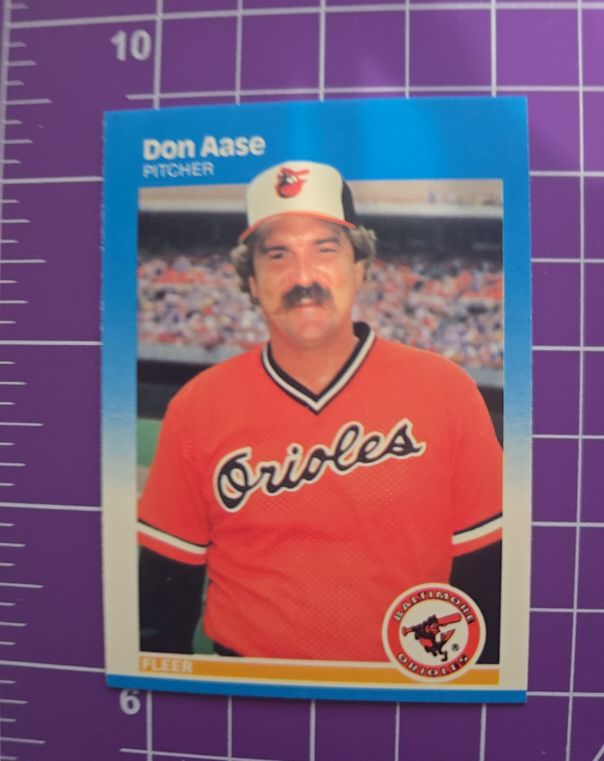 1987 Fleer #461 Don Aase — front