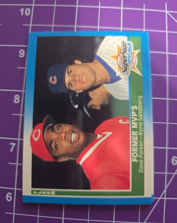 1987 Fleer #639 Dave Parker / Ryne Sandberg — front