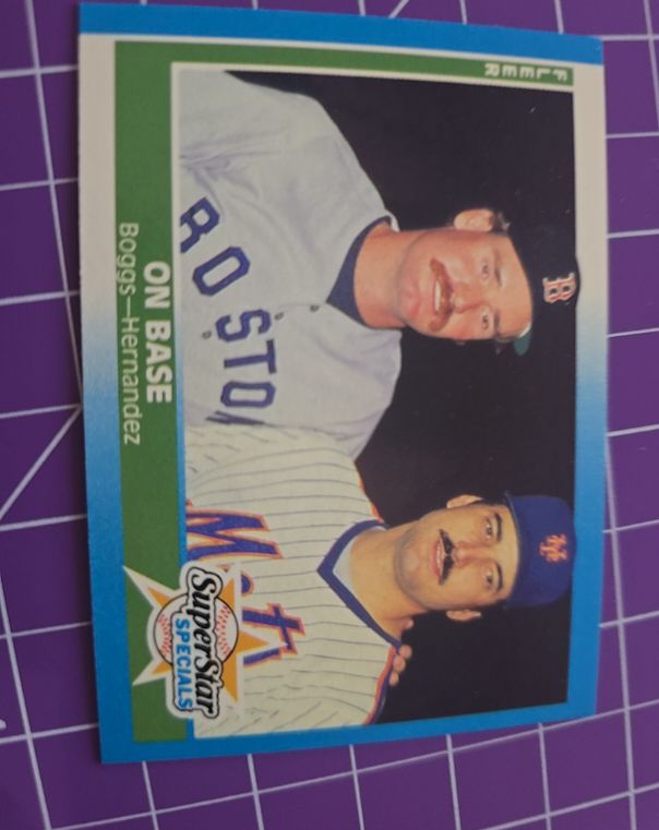 1987 Fleer #637 Wade Boggs / Keith Hernandez — front