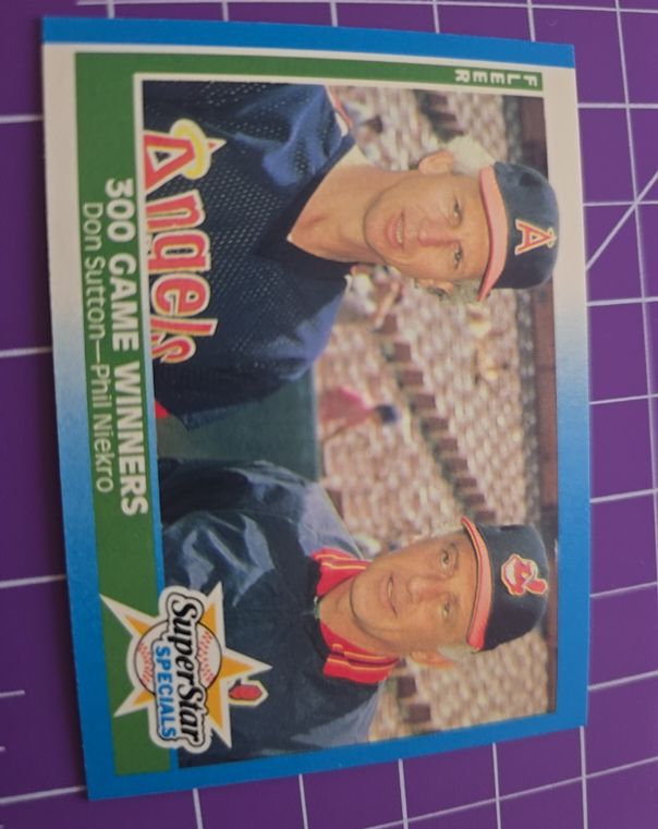 1987 Fleer #626 Don Sutton / Phil Niekro — front