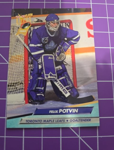 1992-93 Fleer Ultra #213 Felix Potvin — front