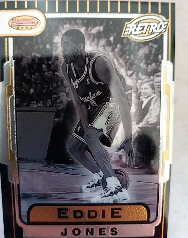 1996-97 Bowman's Best Retro #TB9 Eddie Jones — front