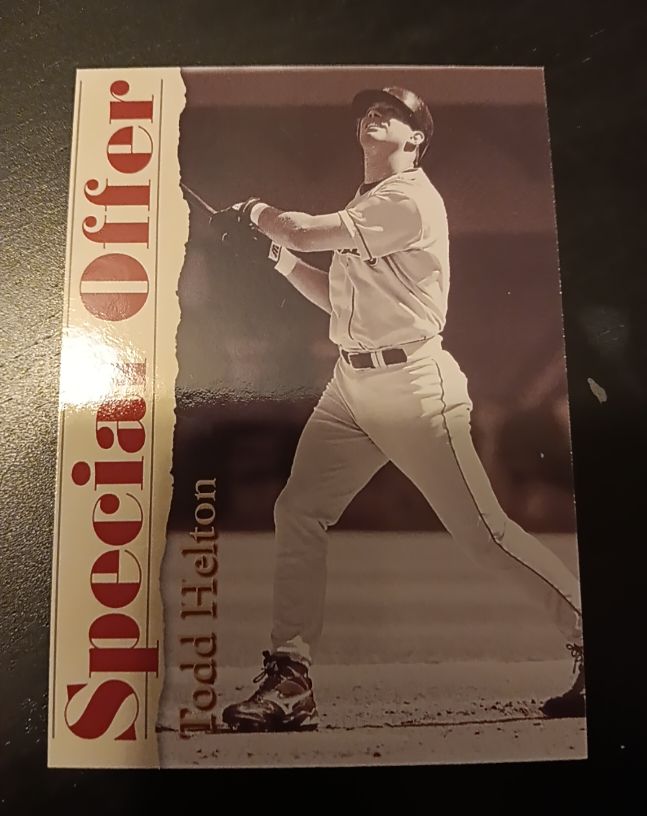 2001 Royal Rookies Special Offer #NNO Todd Helton Colorado Rockies — front