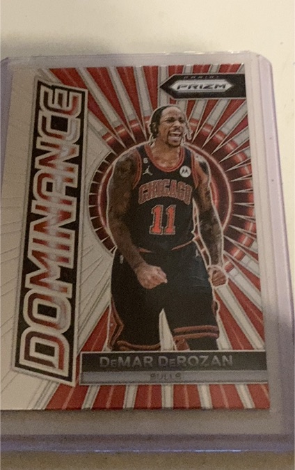 2023-24 Panini Prizm Dominance #13 DeMar DeRozan — front