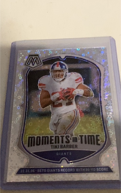 2024 Panini Mosaic Moments in Time Tiki Barber — front