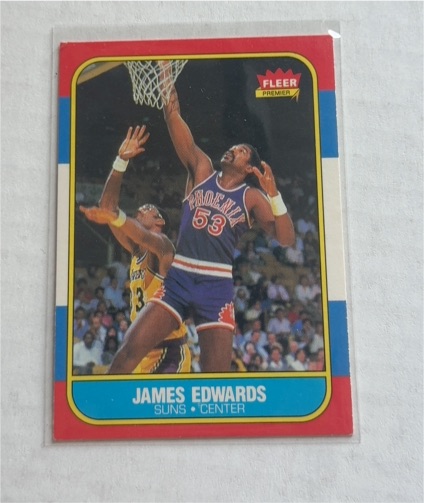 1986 Fleer #29 James Edwards — front