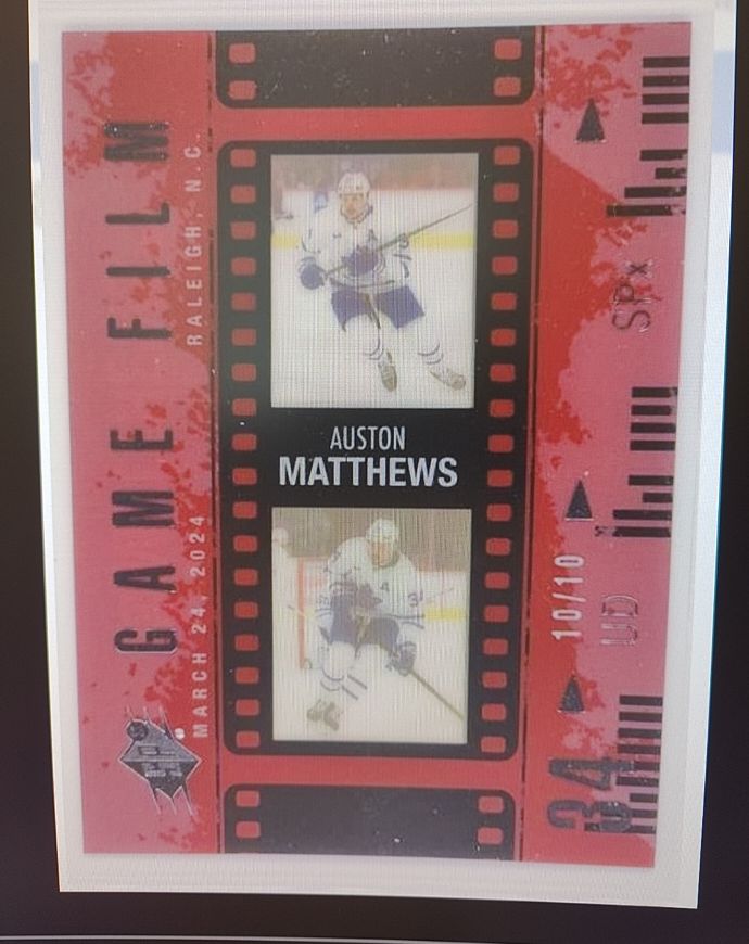 2024-25 Upper Deck SPx Game Film #GF-12 Auston Matthews — front